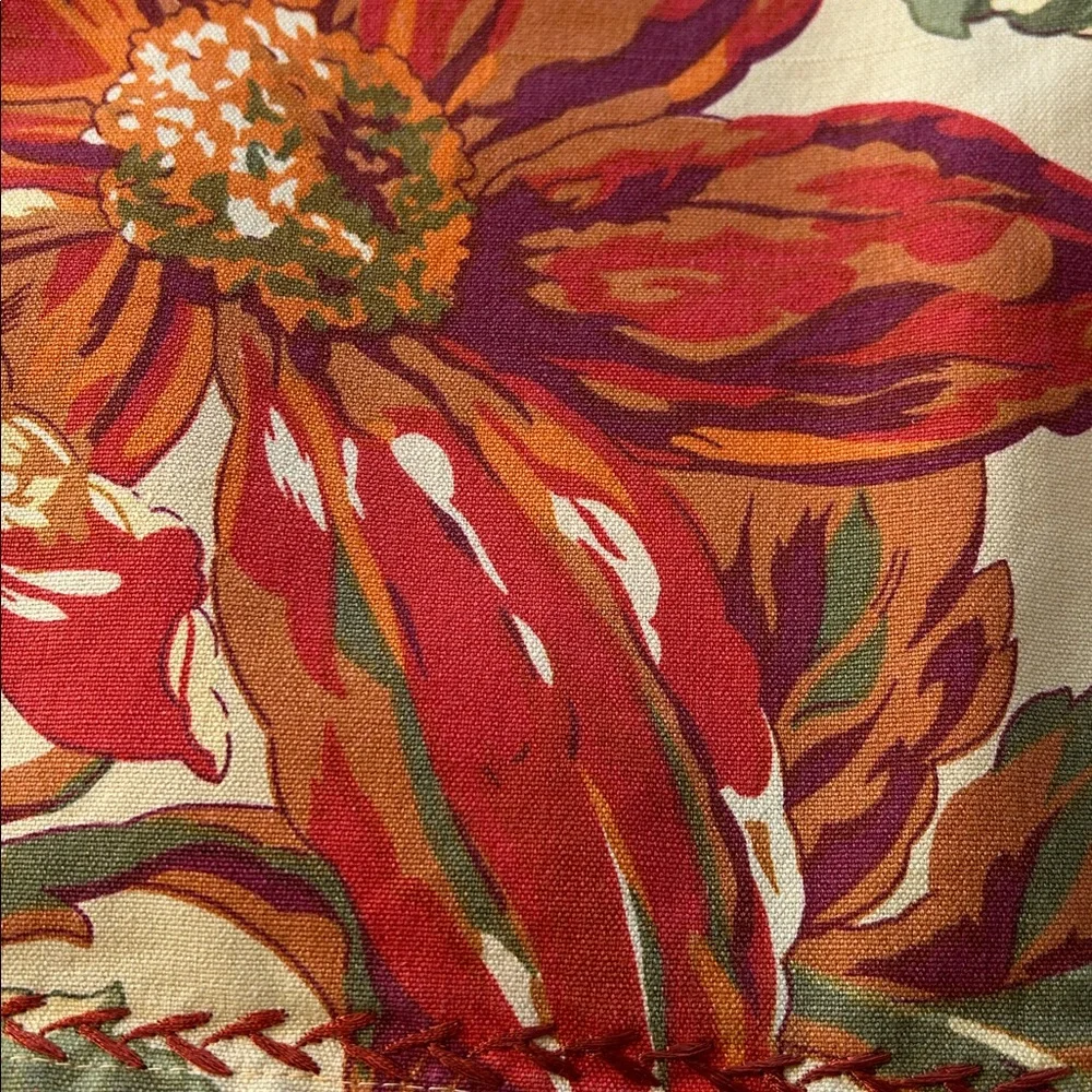 April Cornell Set Of Four French Country Fall Floral Fabric Placemats